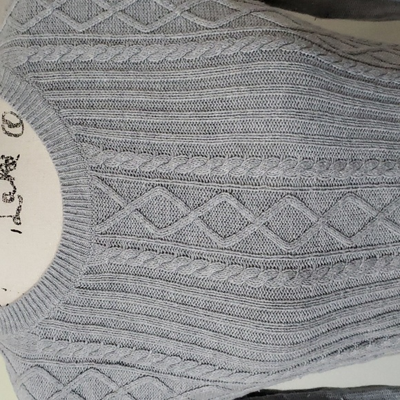 Talbots,  gray peplum sweater - Picture 2 of 7